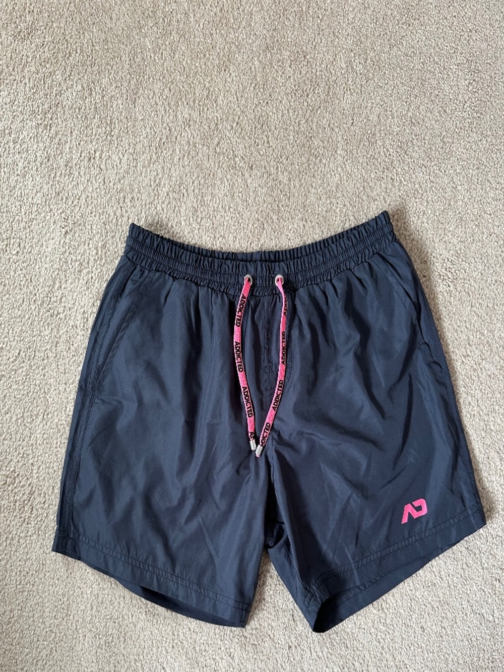 Addicted Basic Swim Long Short, Charcoal, Medium